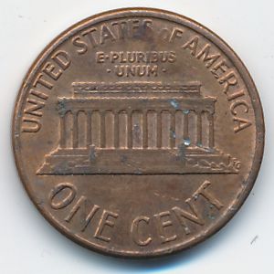 USA, 1 cent, 1988