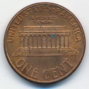США, 1 цент (2001 г.)
