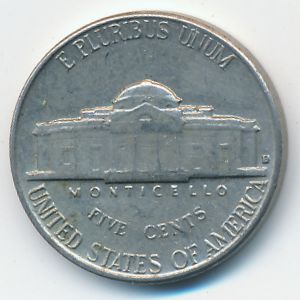 USA, 5 cents, 1962