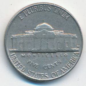 USA, 5 cents, 1962