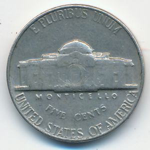 USA, 5 cents, 1964