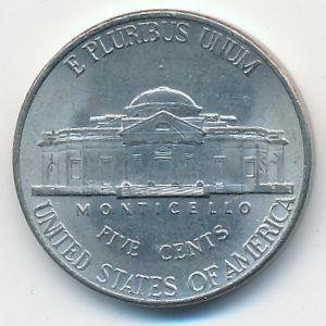 США, 5 центов (2001 г.)