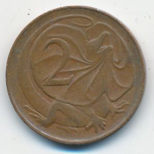 Australia, 2 cents, 1966