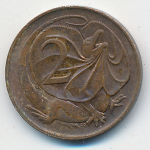 Australia, 2 cents, 1966