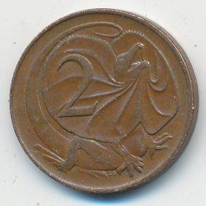 Австралия, 2 цента (1966 г.)