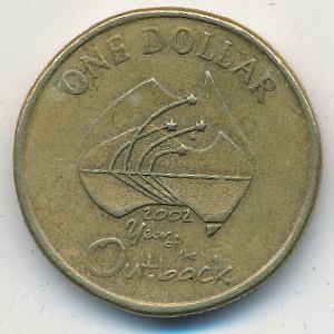 Австралия, 1 доллар (2002 г.)