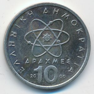 Greece, 10 drachmai(es), 2000