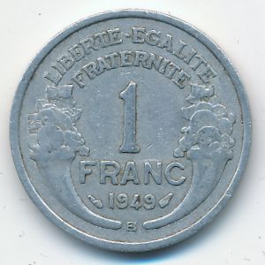 Франция, 1 франк (1949 г.)