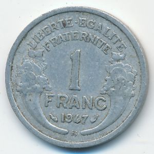 Франция, 1 франк (1947 г.)