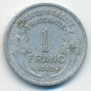 Франция, 1 франк (1949 г.)