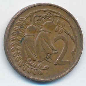 New Zealand, 1 cent, 1967