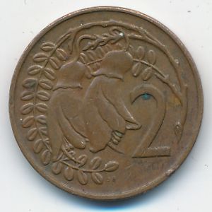 New Zealand, 1 cent, 1971
