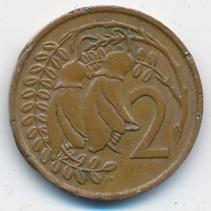 Новая Зеландия, 2 цента (1977 г.)