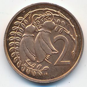 Новая Зеландия, 2 цента (1980 г.)
