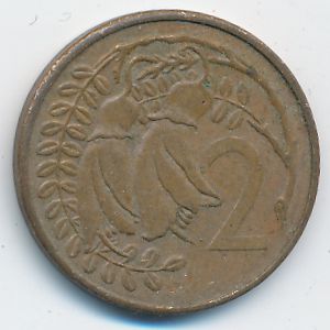Новая Зеландия, 2 цента (1982 г.)