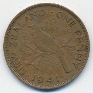 Новая Зеландия, 1 пенни (1941 г.)