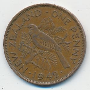 Новая Зеландия, 1 пенни (1942 г.)
