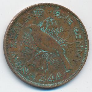 Новая Зеландия, 1 пенни (1944 г.)