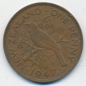 Новая Зеландия, 1 пенни (1947 г.)