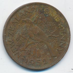 Новая Зеландия, 1 пенни (1952 г.)