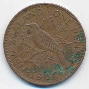 Новая Зеландия, 1 пенни (1960 г.)
