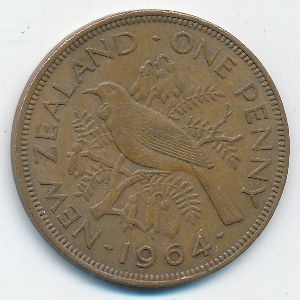 Новая Зеландия, 1 пенни (1964 г.)