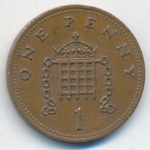 Великобритания, 1 пенни (1990 г.)
