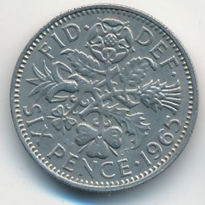 Great Britain, 6 pence, 1965