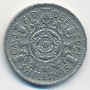 Великобритания, 2 шиллинга (1963 г.)