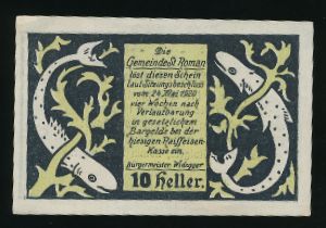 Нотгельды Австрии, 10 геллеров (1920 г.)