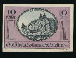 Нотгельды Австрии, 10 геллеров (1920 г.)