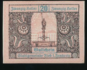 Austria Notgelds, 20 геллеров, 1920
