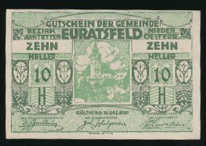 Нотгельды Австрии, 10 геллеров (1920 г.)