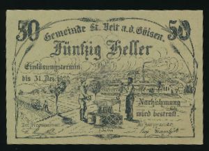 Austria Notgelds, 50 геллеров, 1920