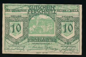 Нотгельды Австрии, 10 геллеров (1920 г.)