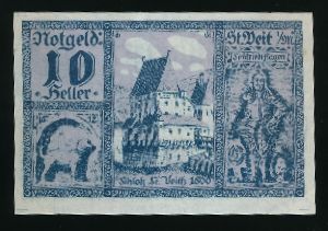 Нотгельды Австрии, 10 геллеров (1920 г.)
