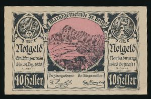 Нотгельды Австрии, 10 геллеров (1920 г.)