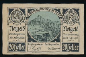 Austria Notgelds, 20 геллеров, 1920