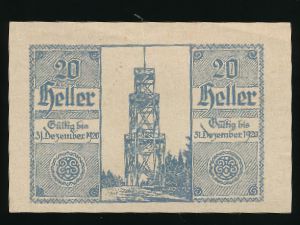Austria Notgelds, 20 геллеров, 1920