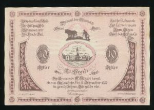 Нотгельды Австрии, 10 геллеров (1920 г.)