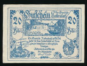 Нотгельды Австрии, 20 геллеров (1920 г.)
