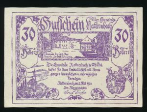 Austria Notgelds, 30 геллеров, 1920