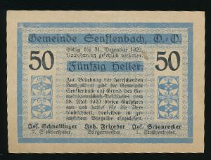 Austria Notgelds, 50 геллеров, 1920