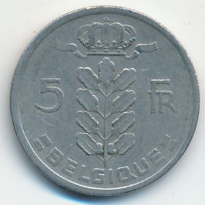 Бельгия, 5 франков (1949 г.)