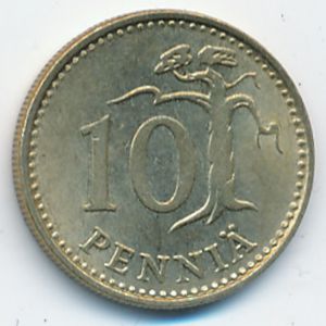 Финляндия, 10 пенни (1981 г.)