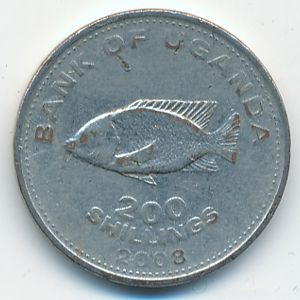 Uganda, 200 shillings, 2003