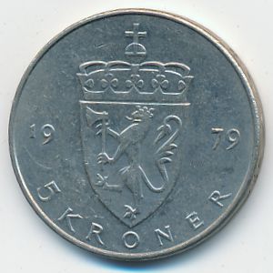 Норвегия, 5 крон (1979 г.)