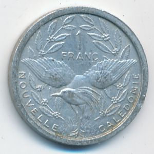 New Caledonia, 1 franc, 1949