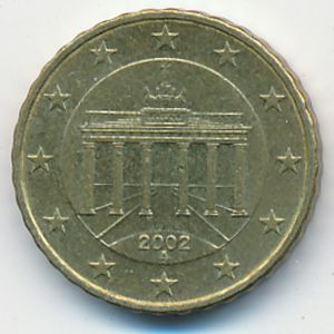 Germany, 10 euro cent, 2002