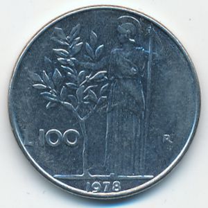 Италия, 100 лир (1978 г.)